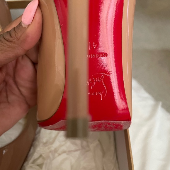 Worn once brought from Nordstrom sole protection added on heel toe n shoe - Picture 5 of 10